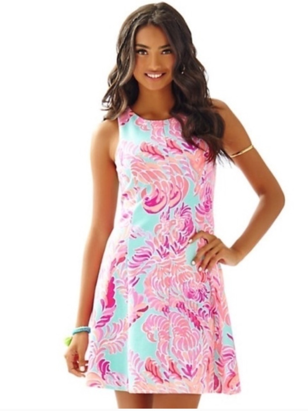 Lilly Pulitzer Cove Poolside Blue Love Birds Dress - Picture 9 of 9